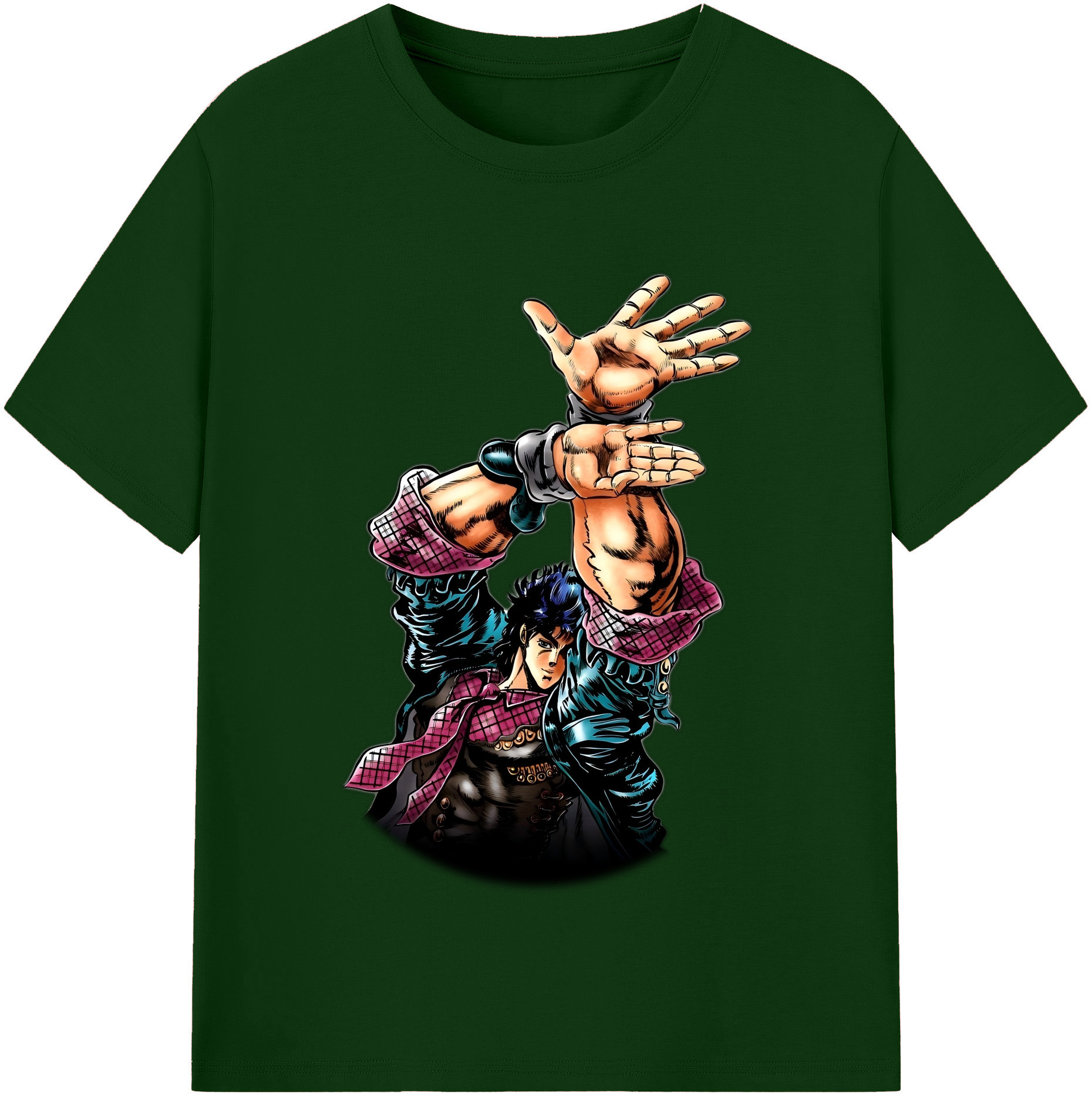 （画像用） ジョジョの奇妙な冒険 /ジョナサン?ジョースター JoJo's Bizarre Adventure Jonathan Joestar 綿100％半袖Tシャツ（フロントプリント）